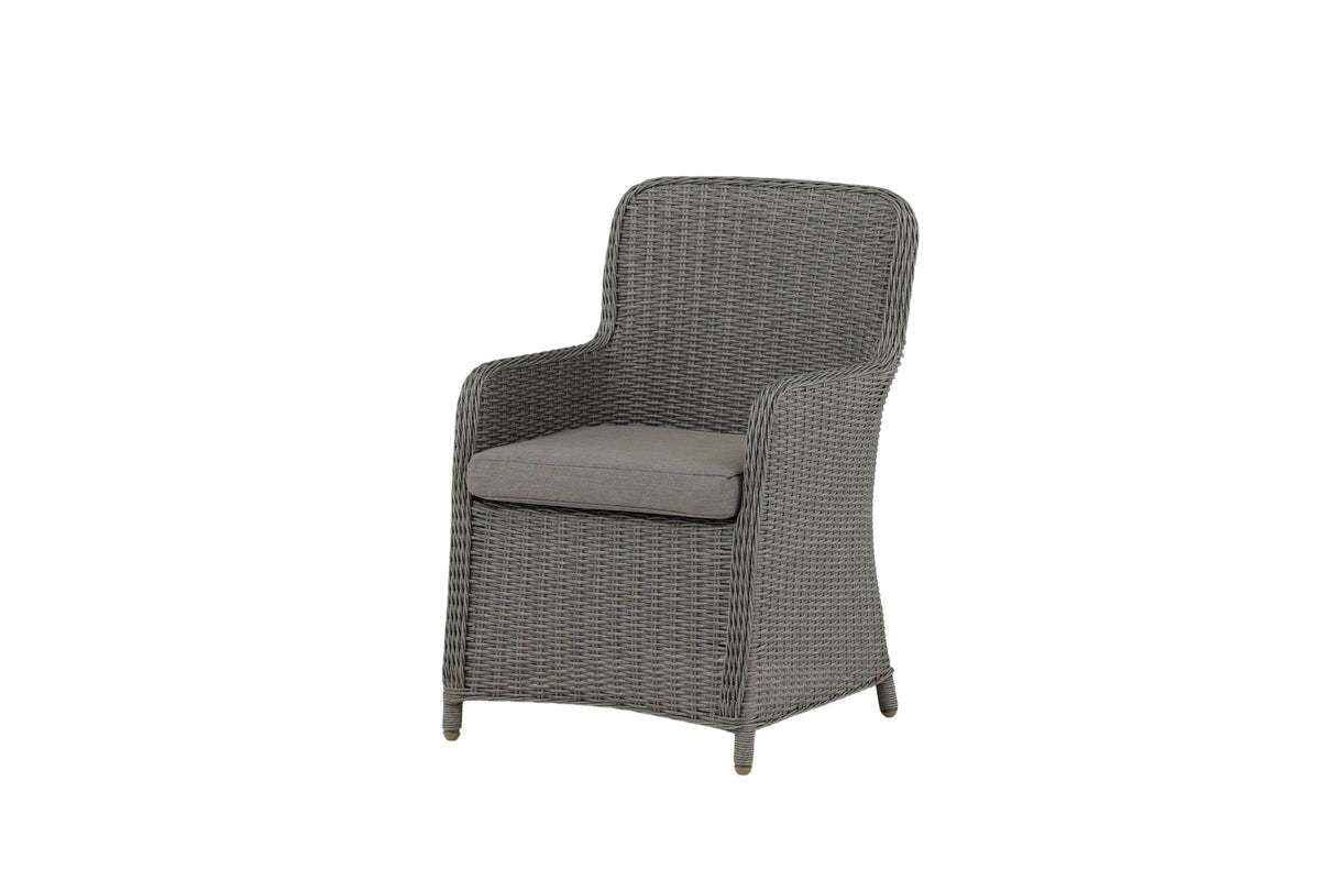2er Set - Gartenstuhl London aus synthetischem Rattan