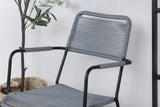 2er Set - Gartenstuhl Marla aus Metall/Polyester
