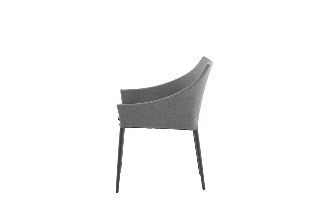 2er Set - Gartenstuhl Sophia aus Aluminium/Polyester