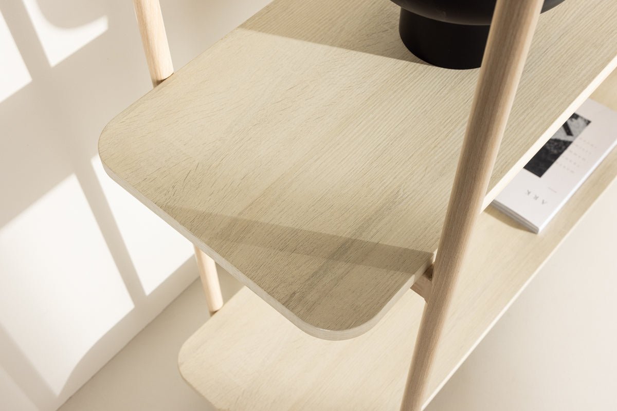 Regal Heim – 3-Etagen Regal in Whitewash