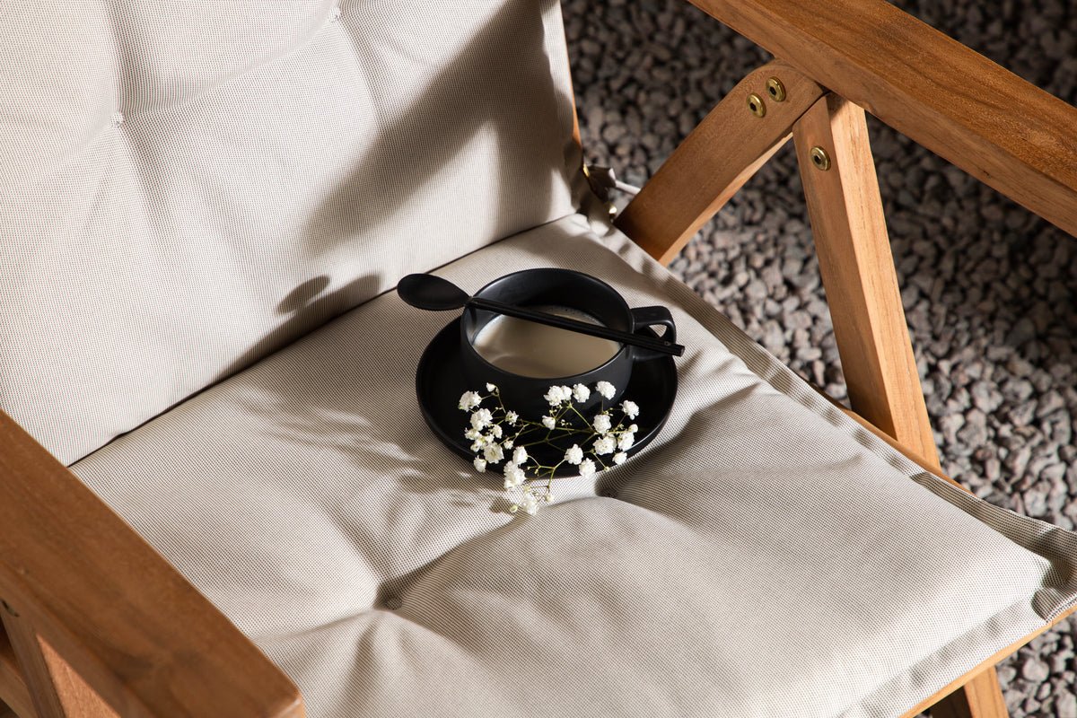 6er Set - Garten Stuhlkissen Siena aus Polyester in 4 Farben