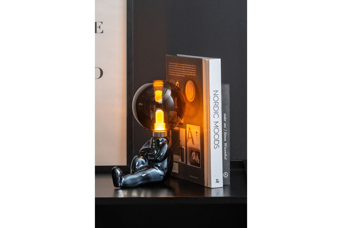 Tischlampe Antman (sitzend) - Designlampe Hochglanz beschichtet mit LED