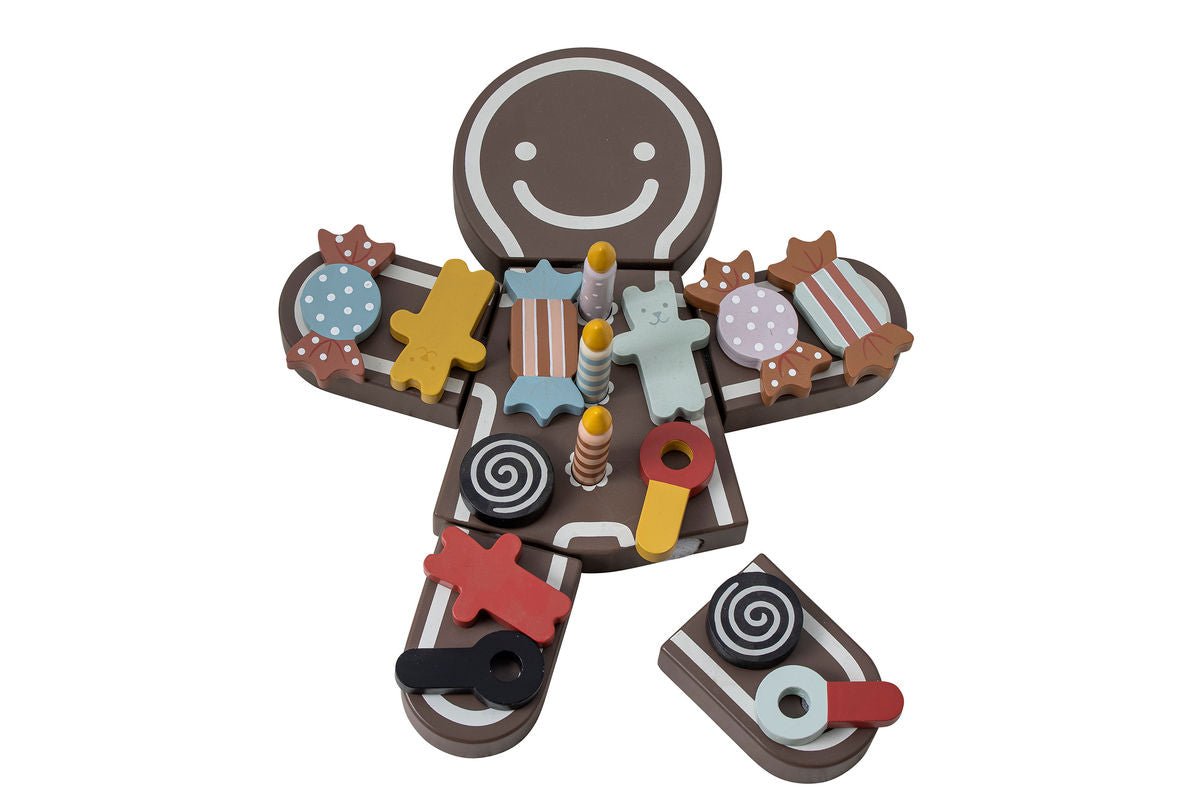 Kinder Spielset Mona – Geburtstagstorte aus Holz mit Klett-Süßigkeiten & Kerzen