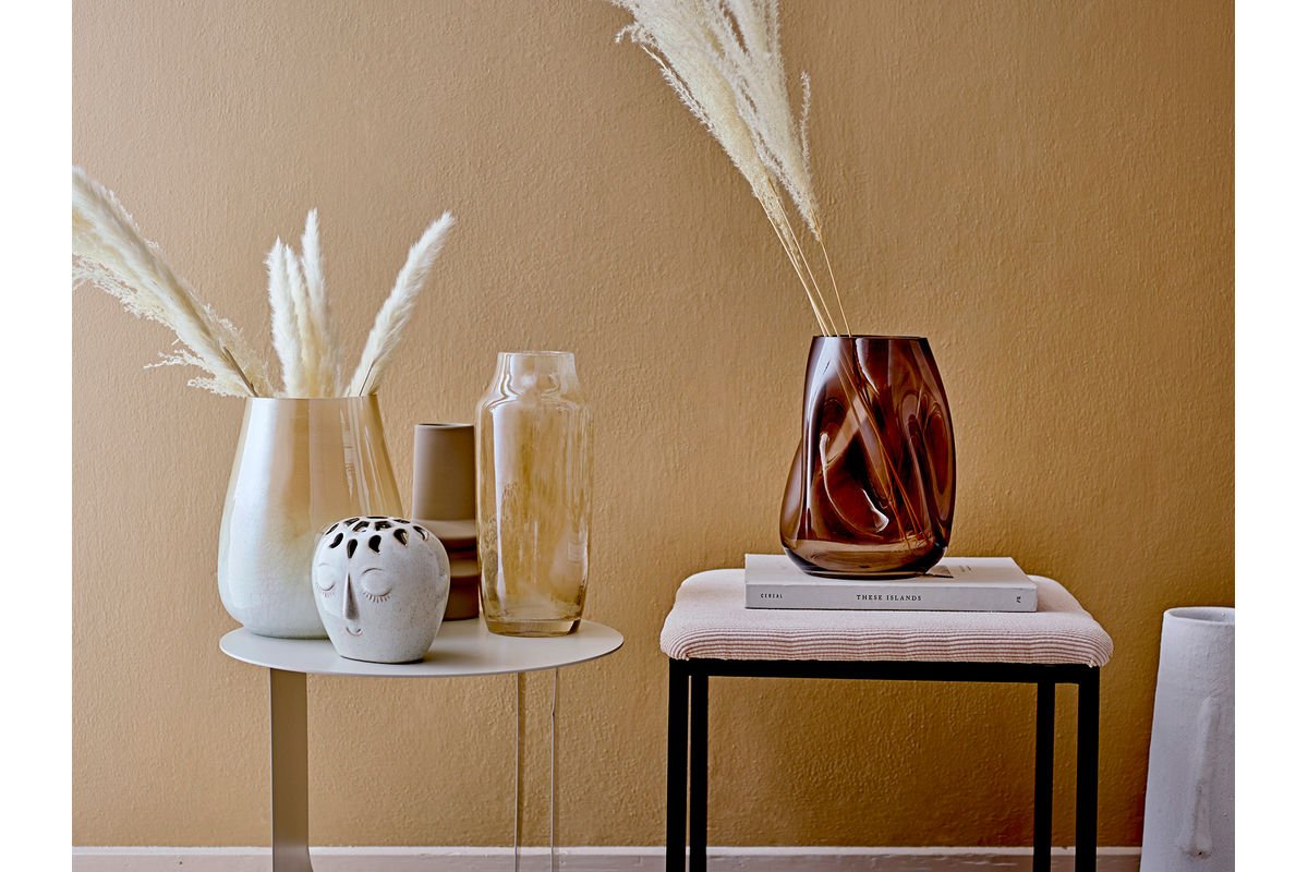 Vase "Nirvana" - braune Dekorationsvase aus Glas