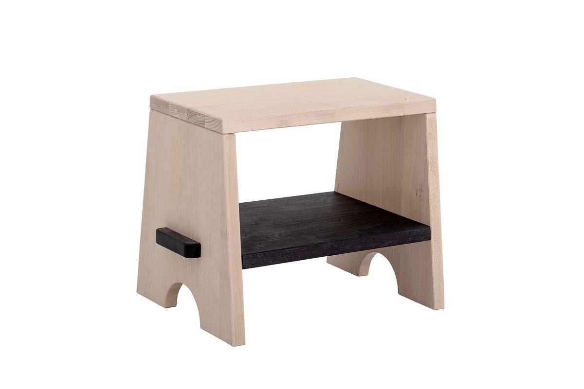 Kinderhocker Nina – Tritthilfe aus Buchenholz für Bad & Küche