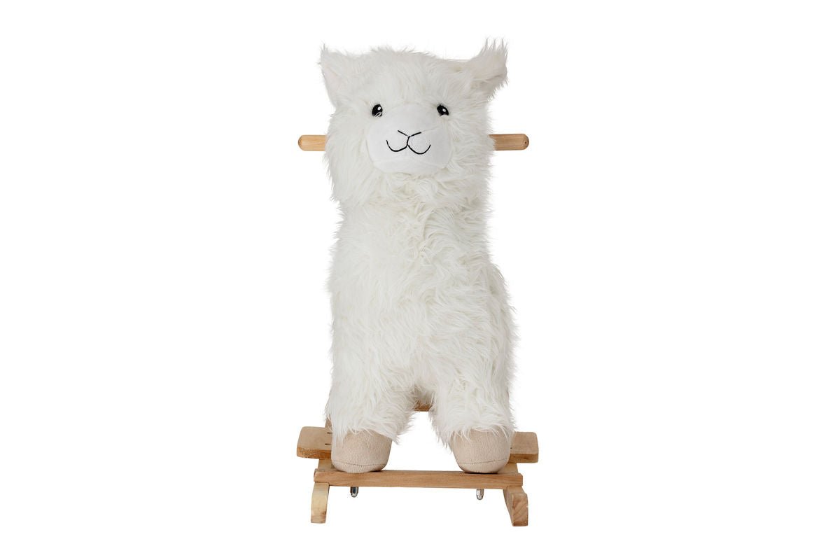 Schaukelspielzeug Malina - Lama aus Holz & Stoff für Kinder