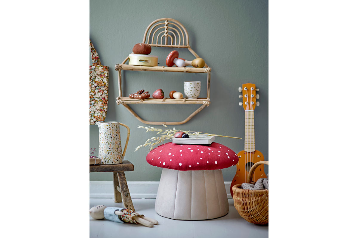 Kinder Hocker Fernando – Pilz Hocker in Rot-Weiß fürs Kinderzimmer