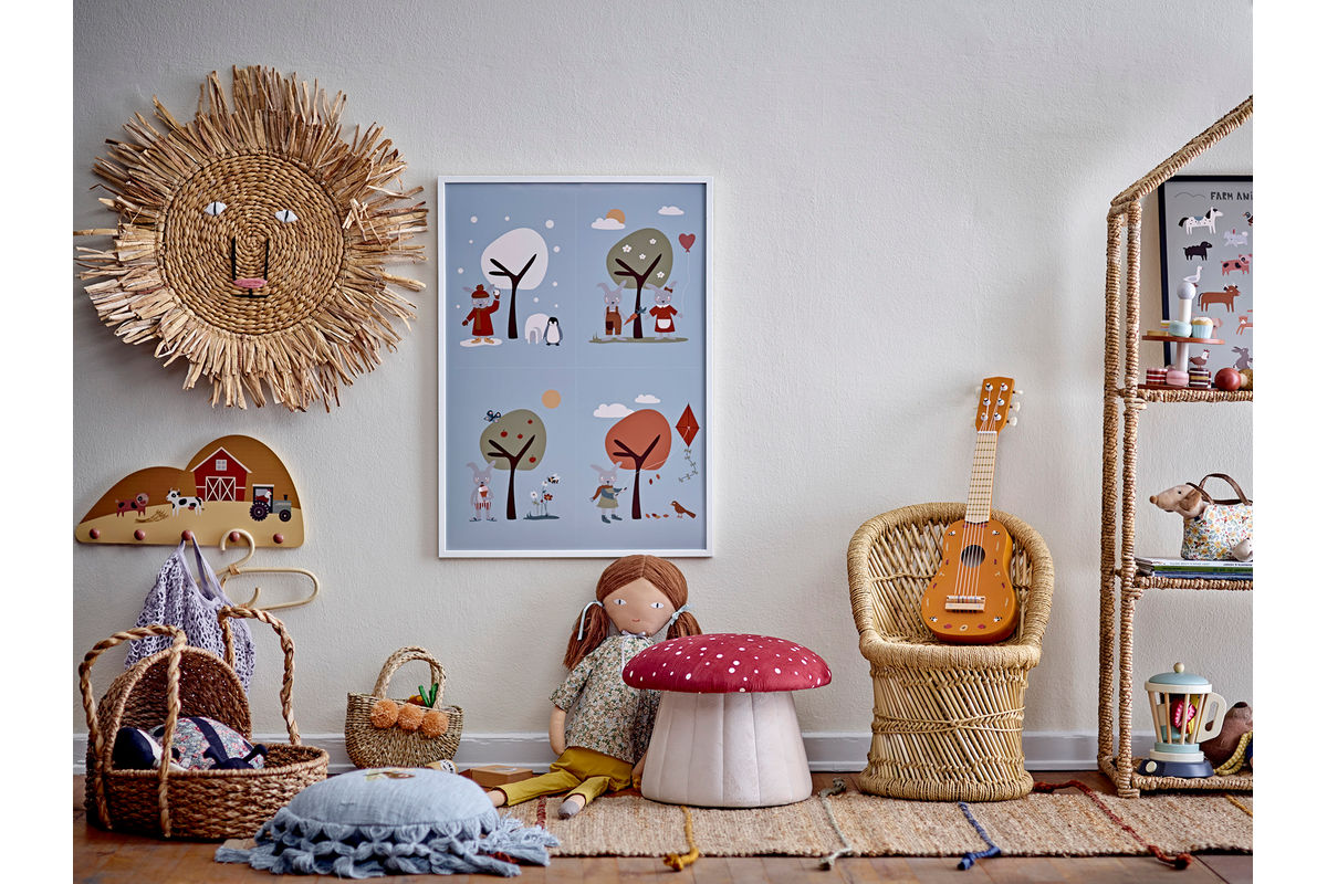 Kinder Hocker Fernando – Pilz Hocker in Rot-Weiß fürs Kinderzimmer