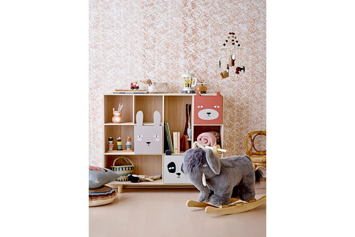 Kinder Bücherregal Alia - Holzregal mit Schubladen & Tiermotiven für Bücher & Spielzeug