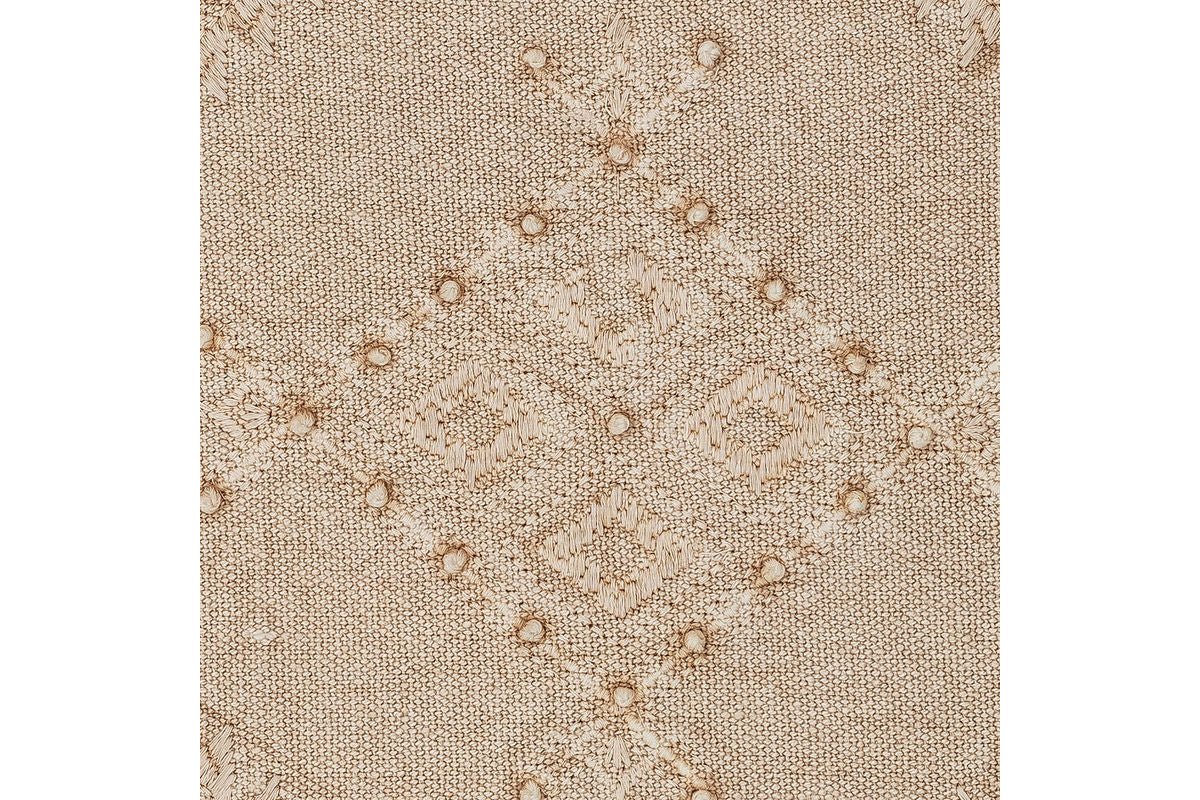 Zierkissen Alina – Baumwollkissen in Natur mit Stickdetails