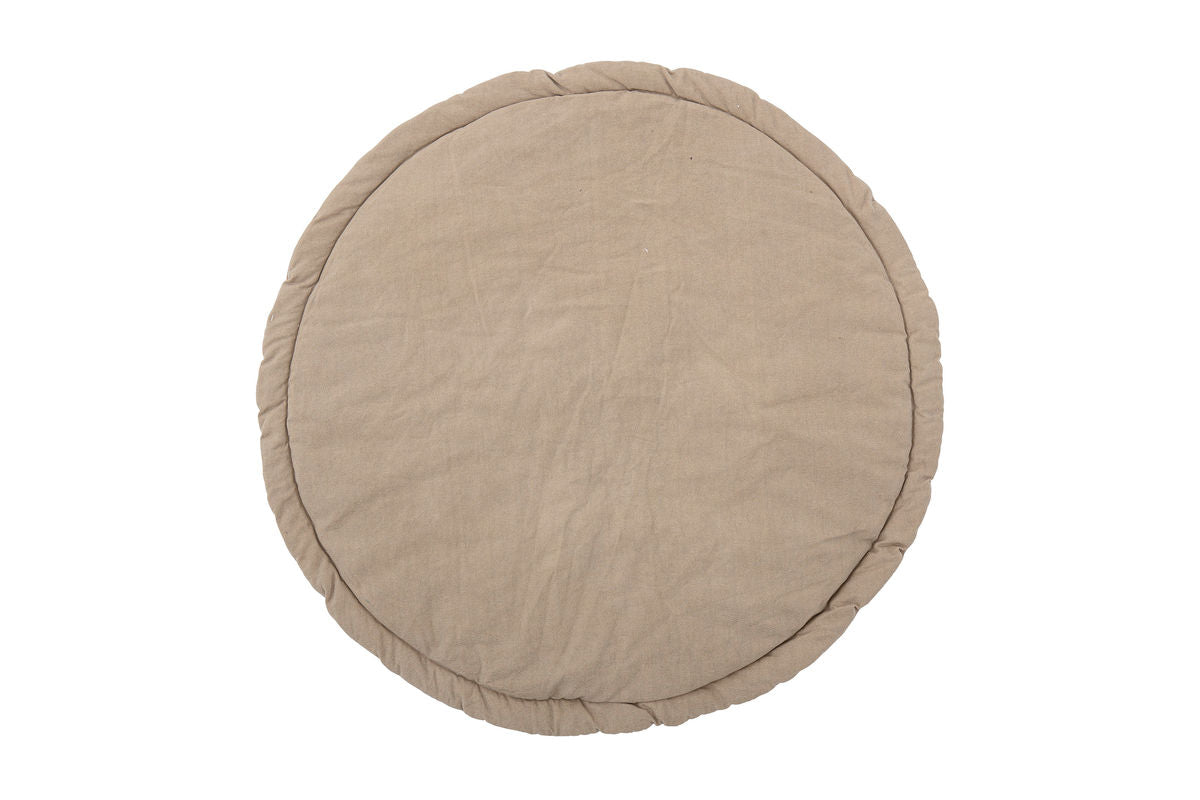 Spielmatte Nila – gestrickte Baumwollmatte mit Tiermotiv