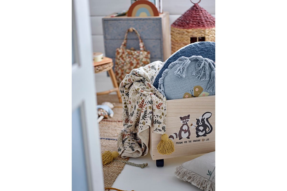 Überwurfdecke Manaia - Bunt, aus recycelter Baumwolle