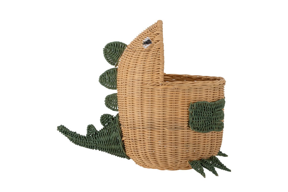 Aufbewahrungskorb Sino – Dinosaurierkorb aus Rattan