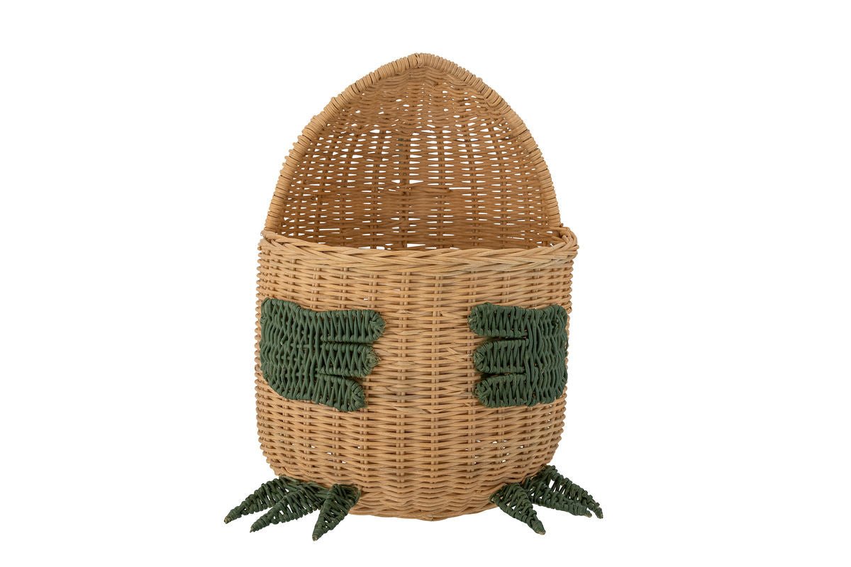 Aufbewahrungskorb Sino – Dinosaurierkorb aus Rattan