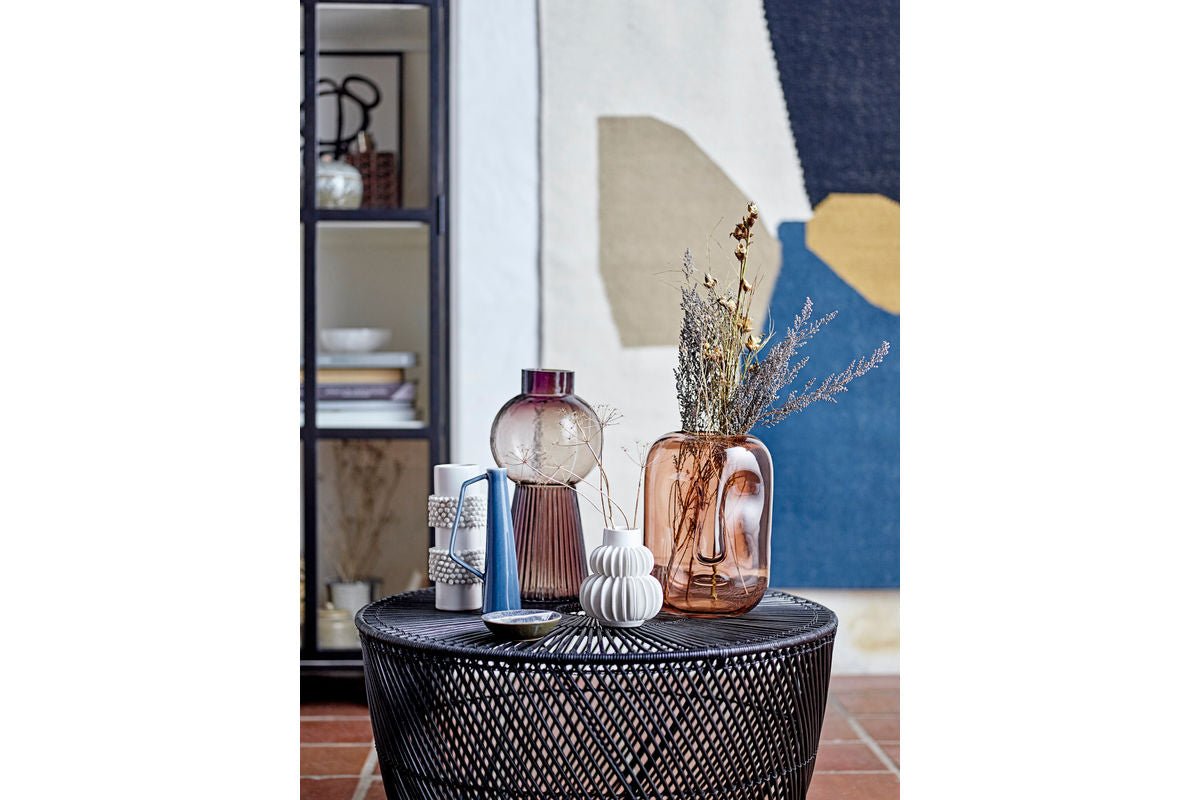 Vase „Nordia“ – Steingut in Weiß