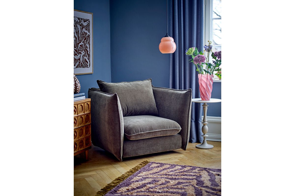 Vase „Pinkt Tornado“ – aus Glas