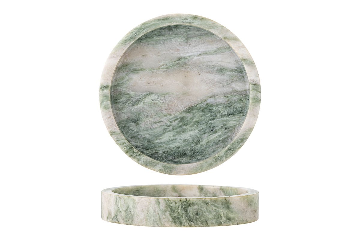 Tablett Daphne – Grüner Marmor mit natürlicher Eleganz