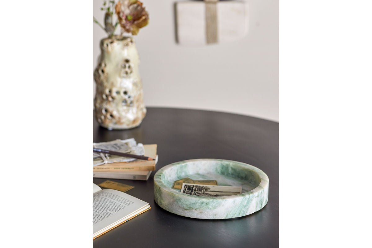 Tablett Daphne – Grüner Marmor mit natürlicher Eleganz