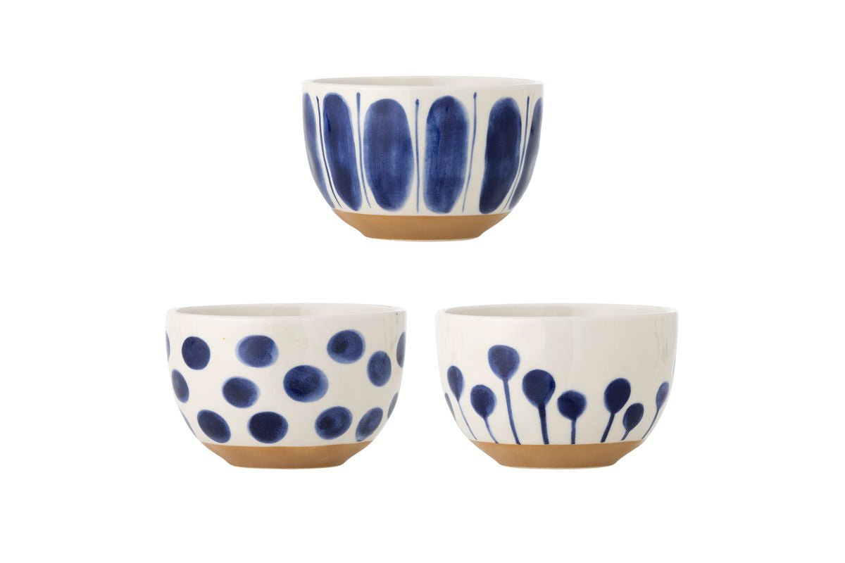 Schale Loréa – aus Steingut gefertigt - 3er Set