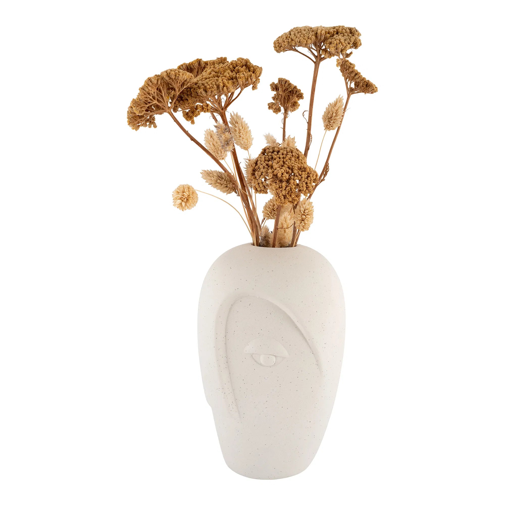 Vase „Elyra“ – Sandfarbenes Keramik-Design