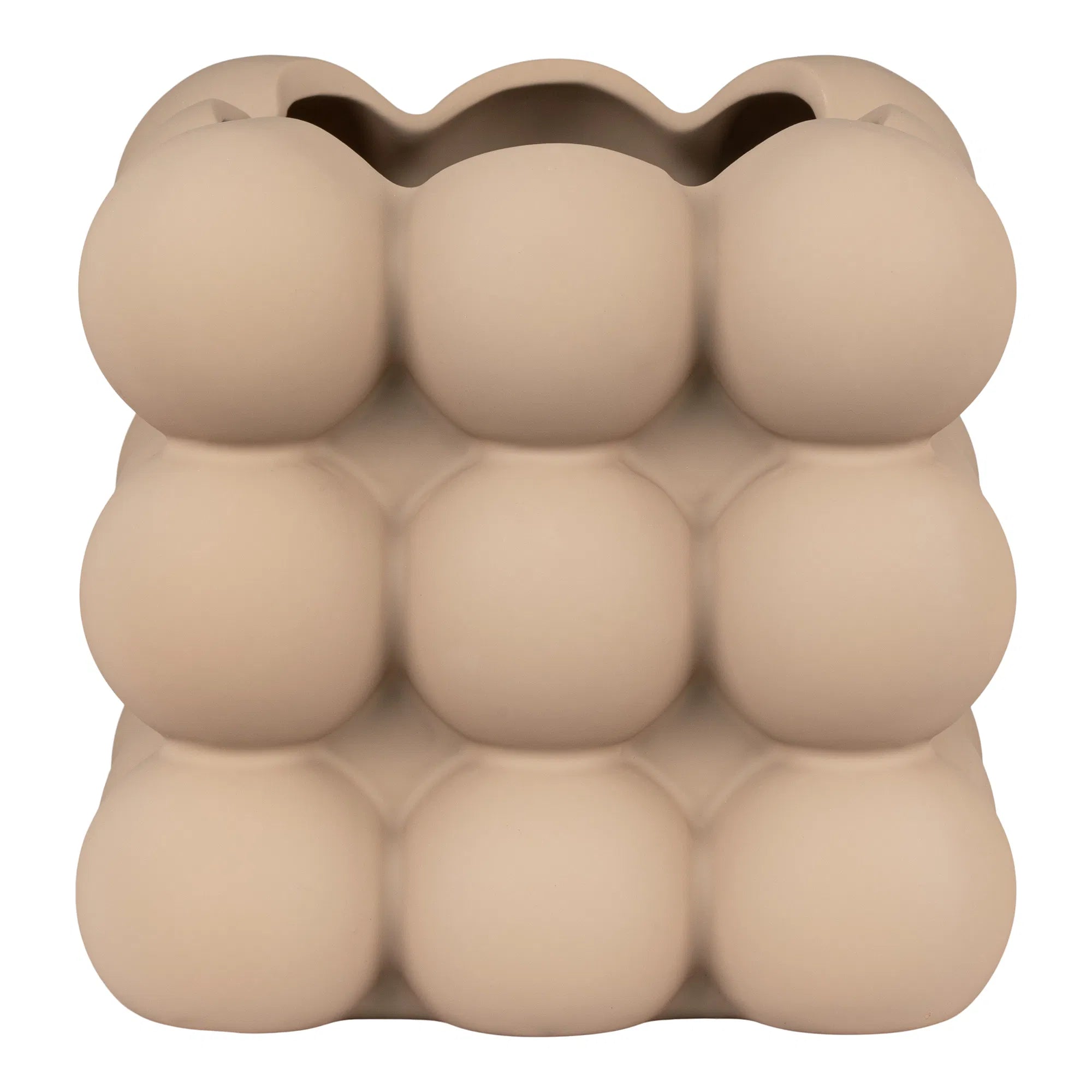 Blumentopf „Caviano“ – Verspieltes Kugeldesign aus Steingut