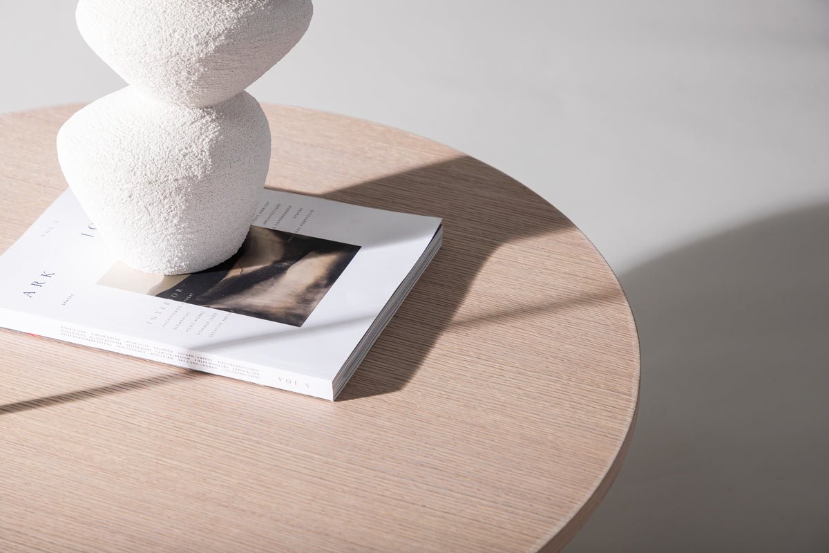 Couchtisch Davinci - Rundtisch mit Holzoptik
