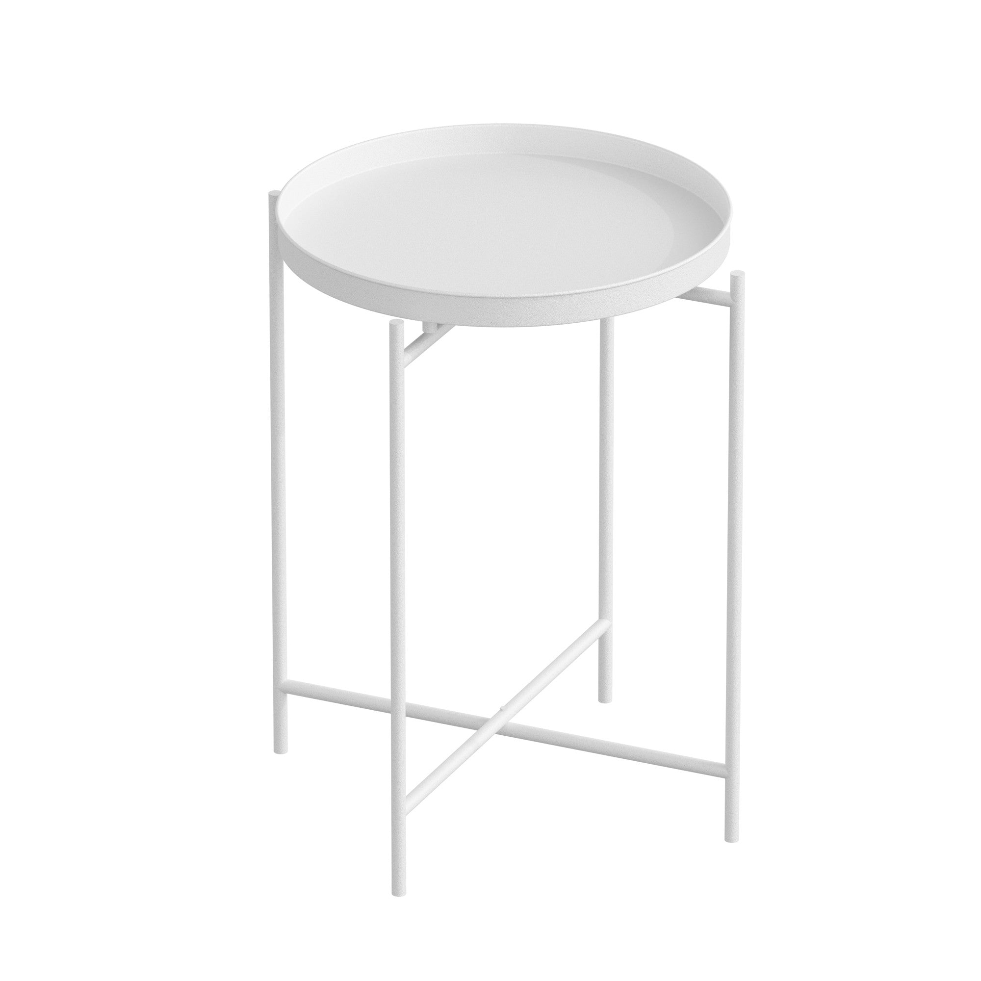 Couchtisch Fenaro – Schlichtes Metalldesign in Weiß oder Grün
