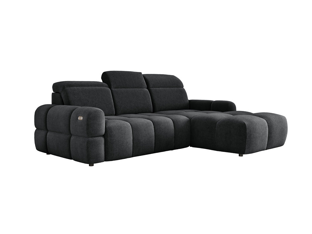 Designer Sofa Arosa L mit elektrischer Schlaffunktion in Bouclé