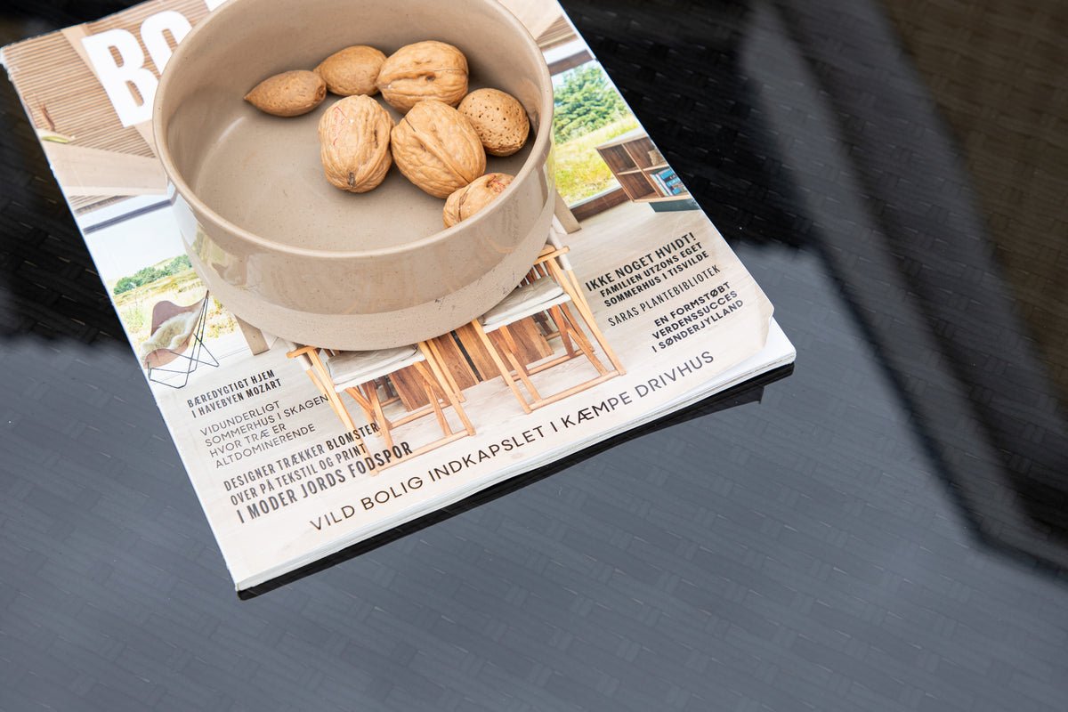 Garten Bartisch-Set Bärbel - Hochtisch aus Rattan mit 2 Stühlen