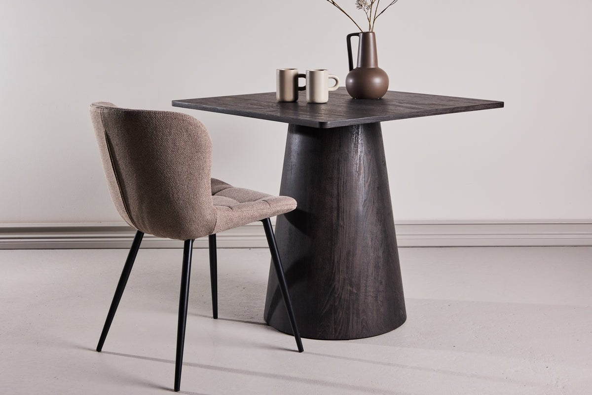 Esstisch Moreno – Quadratischer Tisch 80x80 cm in Mocca