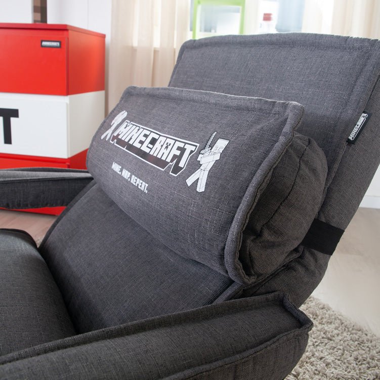 Minecraft Gaming-Sessel „CraftStation“ – verstellbar mit Fußstütze, Armlehnen & Tastaturablage