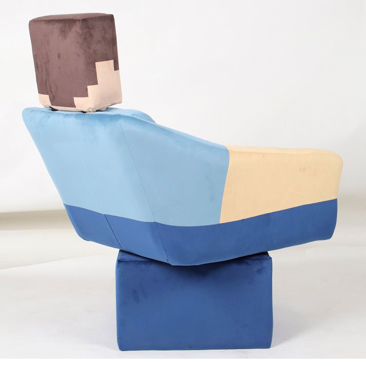 Minecraft Drehsessel „Steve“ – mit Armlehnen & Kopfstütze