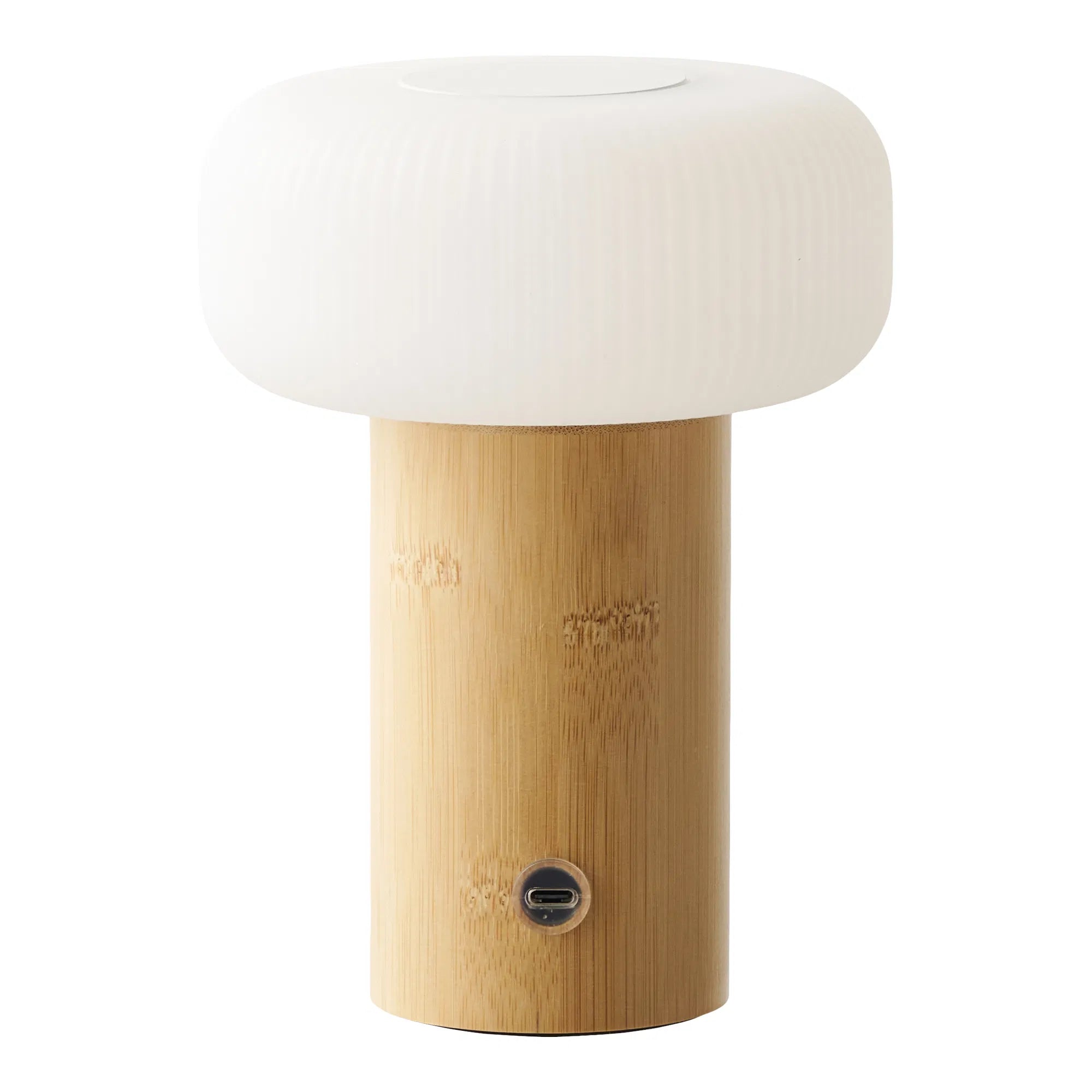 Tischlampe Haldvyn – modern mit Bambus