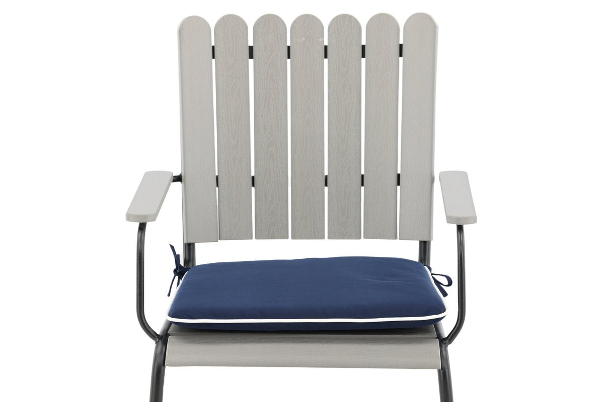 6er Set - Stuhlkissen Cushio aus Polyester in Blau