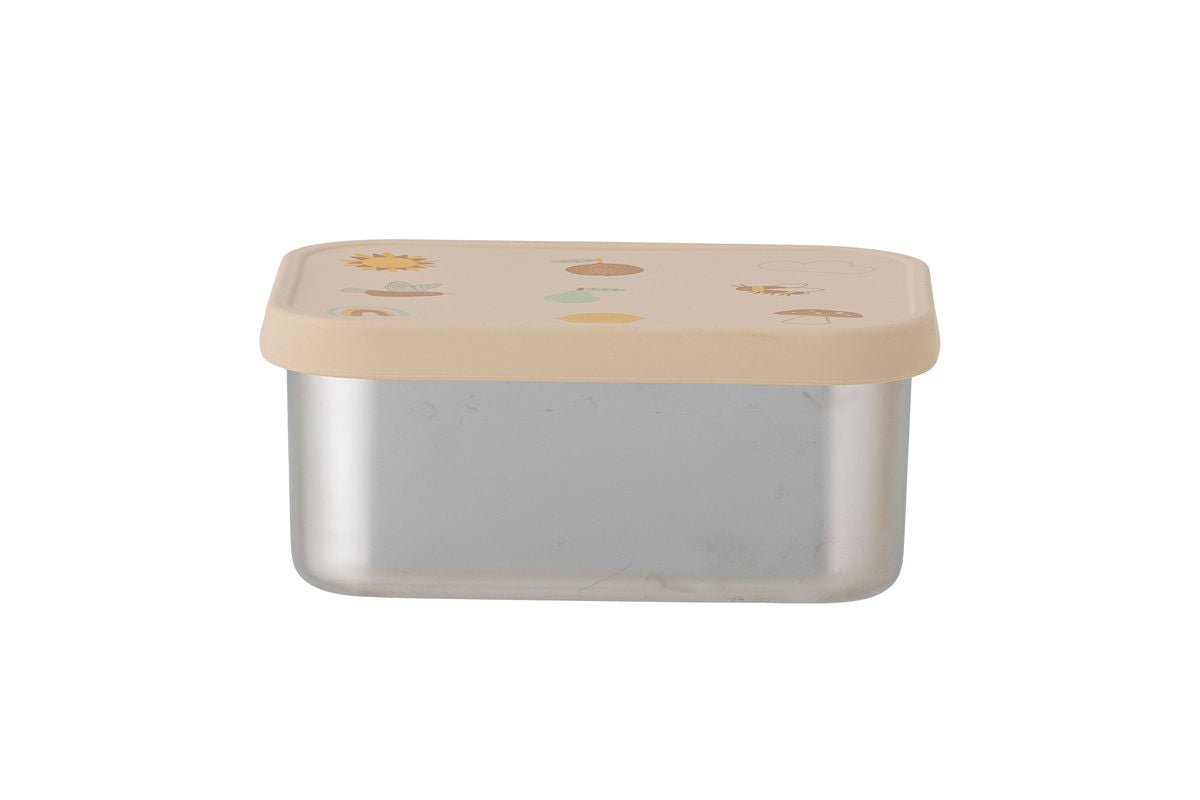 Kinder-Brotdose „Finn“ – Edelstahl in Naturtönen