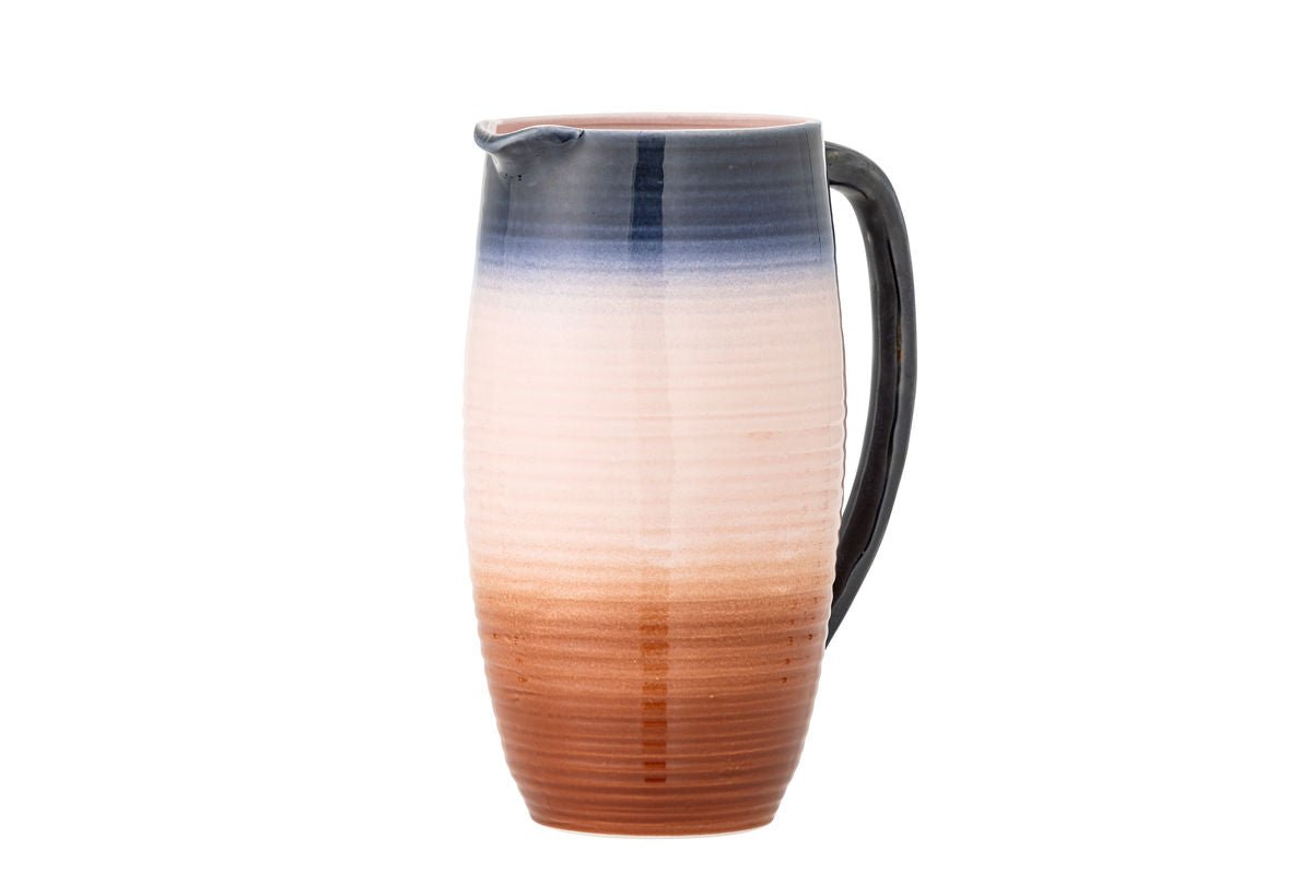 Krug Gabi - Bunt, gerippt, aus Steingut gefertigt