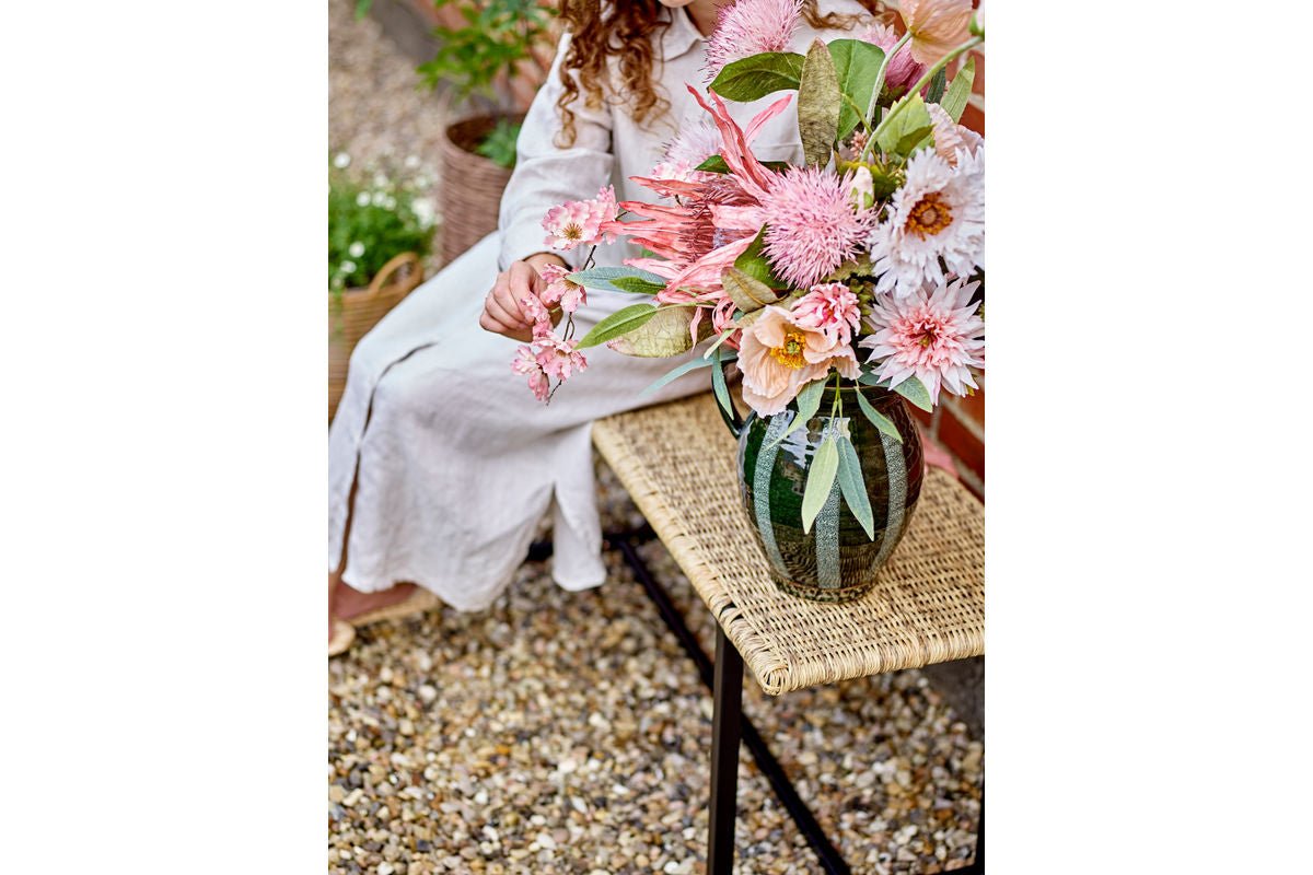 Künstlicher Blumenstrauß Himeko – Üppige Blüten in zarten Rosétönen