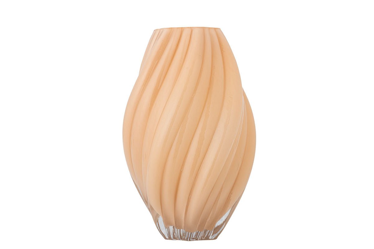 Vase „Kairoa“ – Naturfarbenes Glas