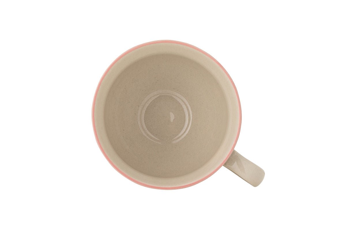 Becher-Set Lunelle – Handbemaltes Steingut mit floralen Motiven (4er-Set)