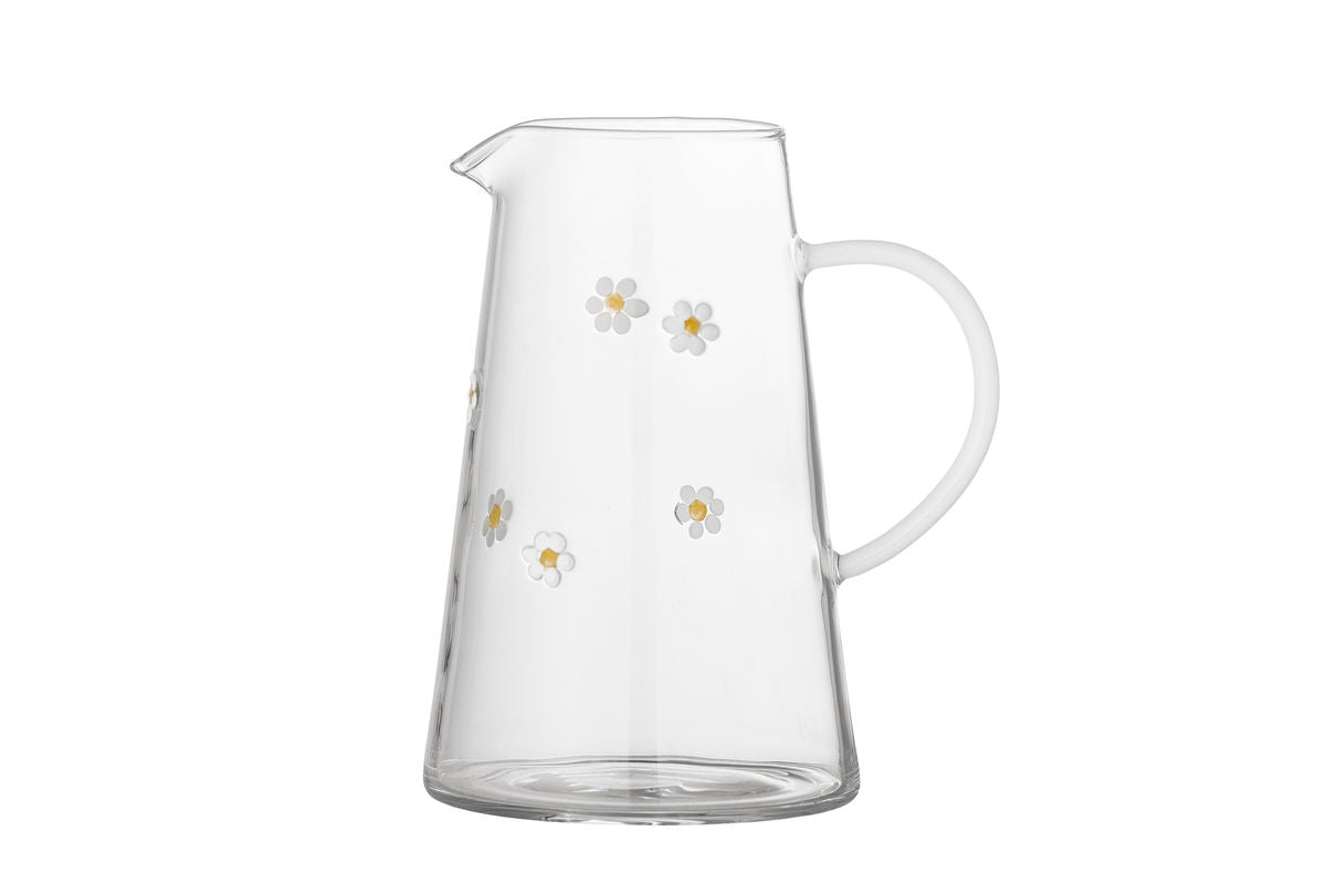 Krug Florae – Klarglas mit handveredelten Blütenmotiven