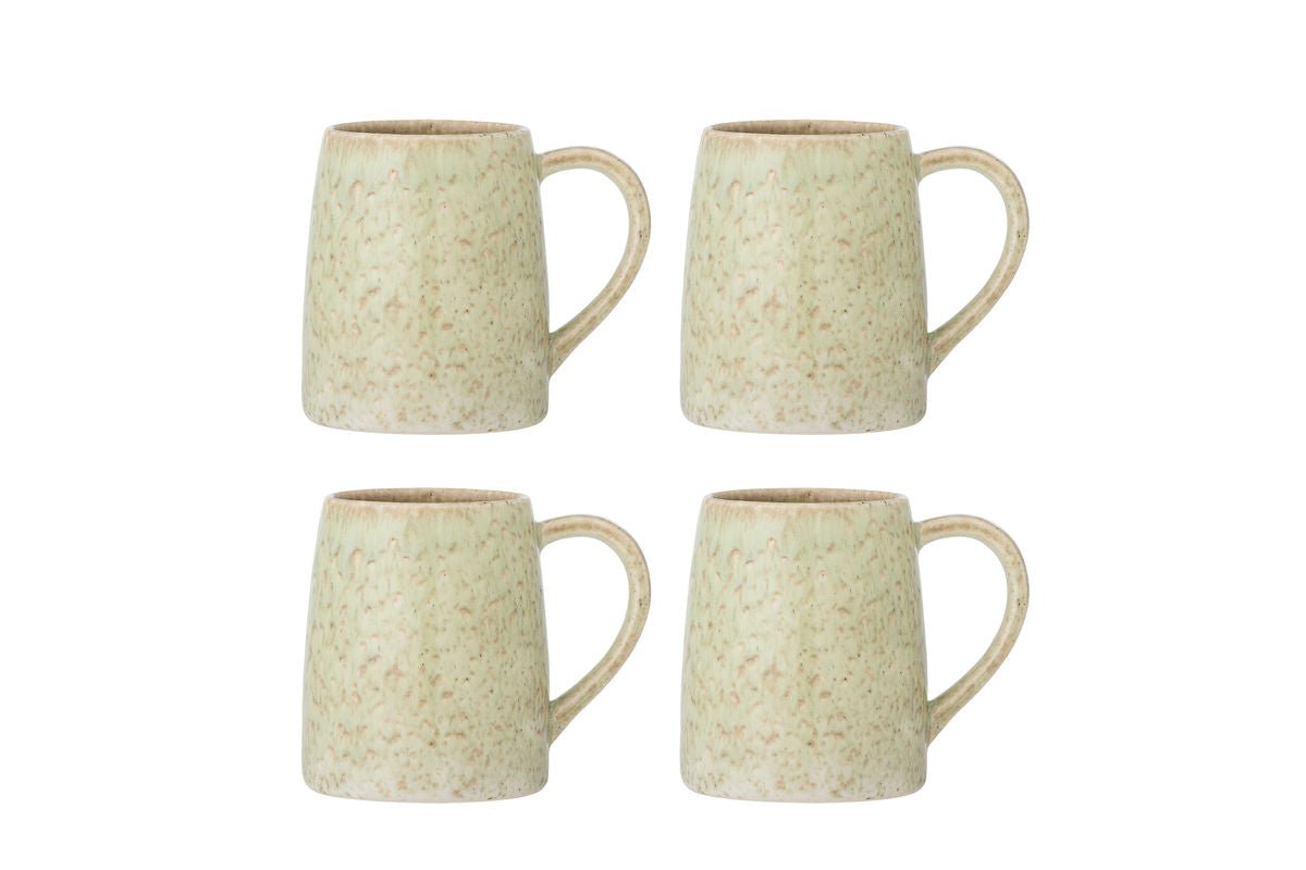Becher-Set Jana – Steingut mit reaktiver Glasur (4er-Set)