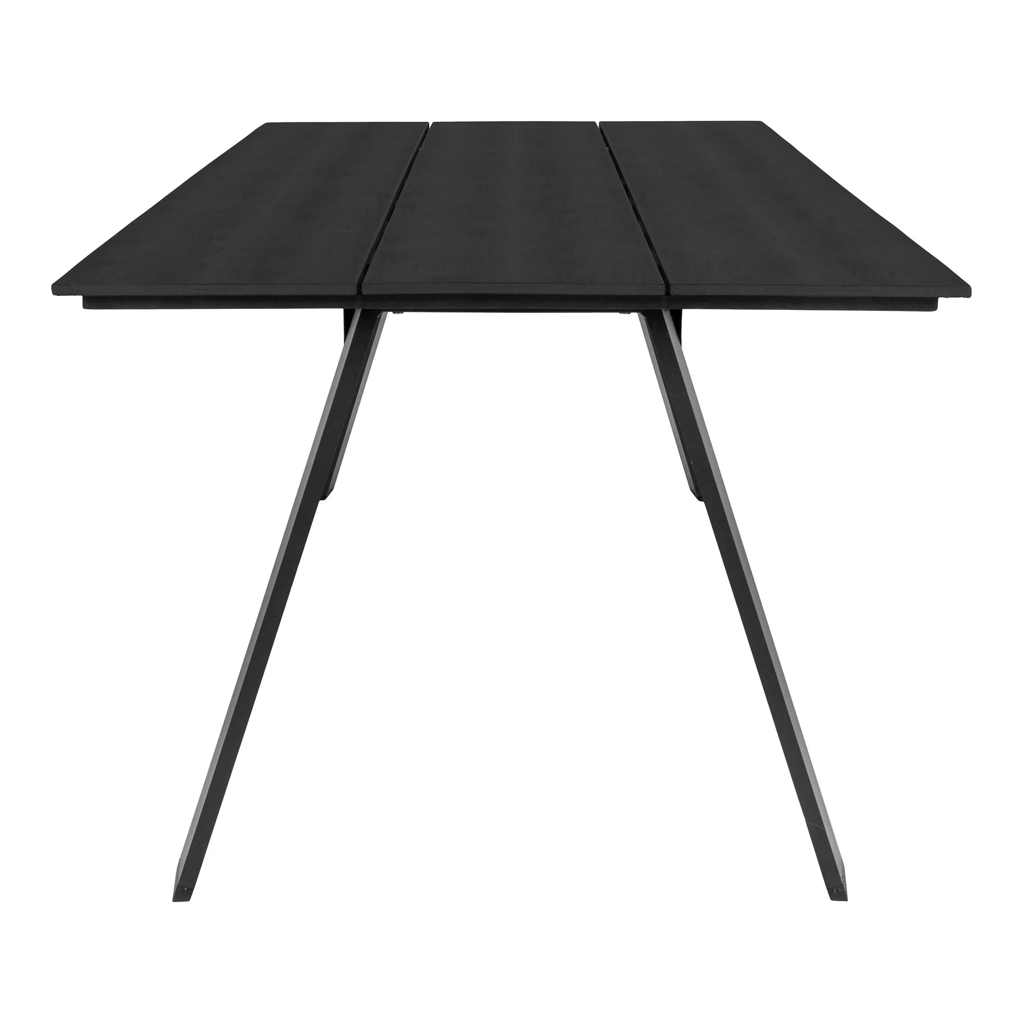 Garten Esstisch Sina 220×100 cm aus Nonwood & Aluminium (Schwarz)