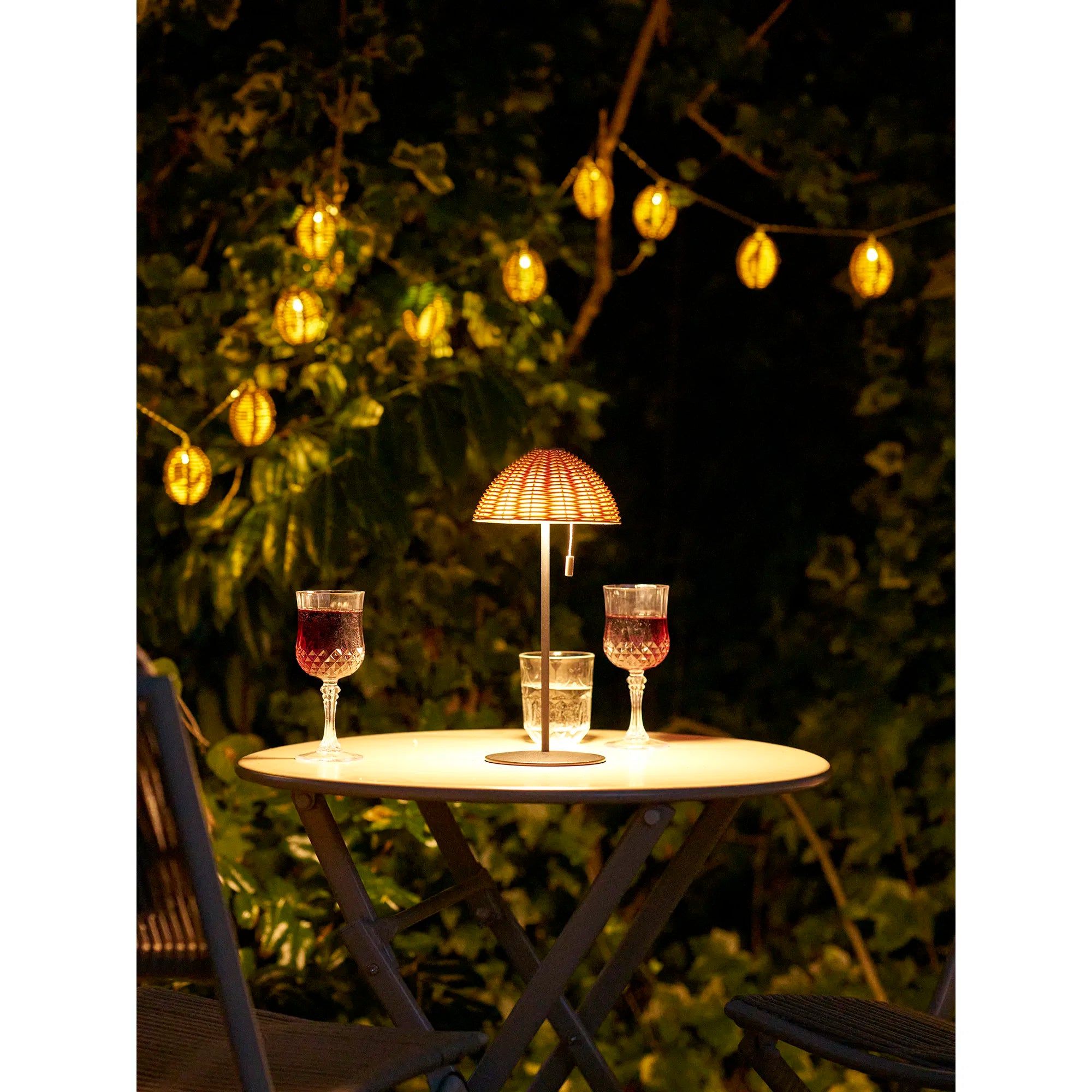 Garten Tischlampe „Kaldien“ – wetterfest für Balkon & Outdoor-Bereich
