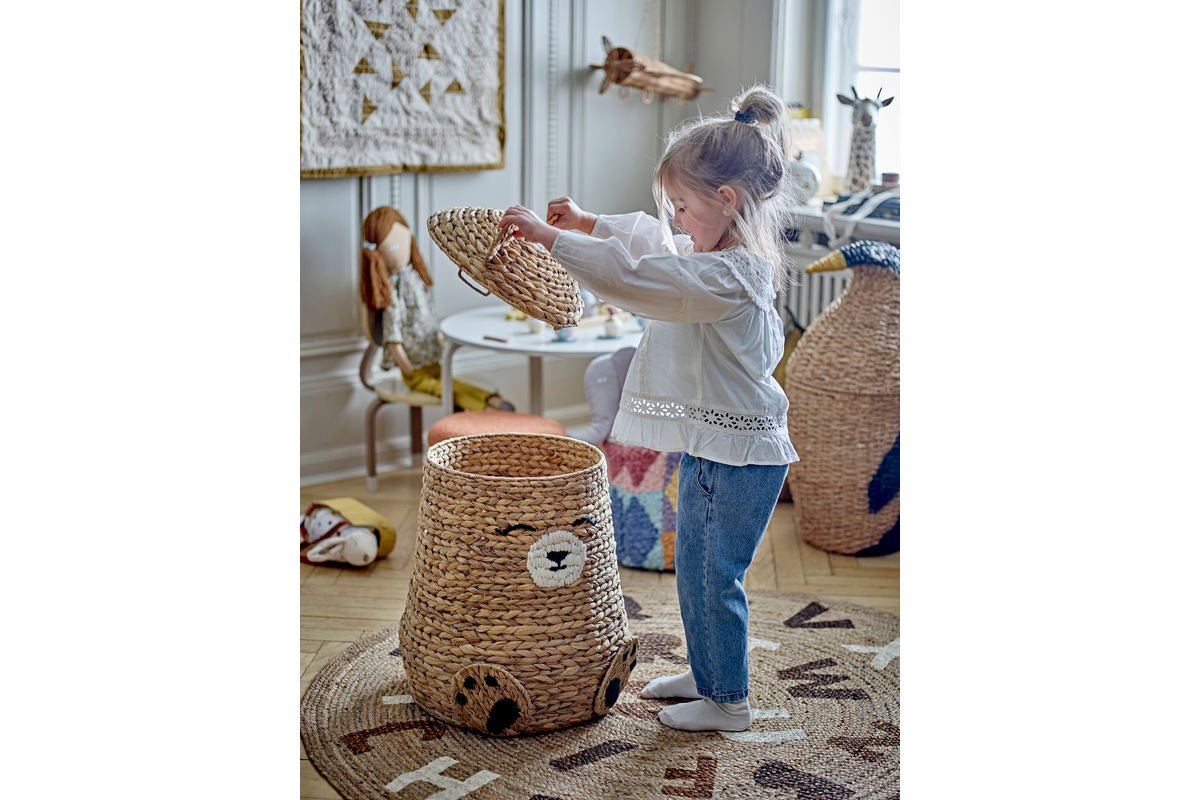 Kinder-Teppich „Letter“ – Naturfarbener Juteteppich
