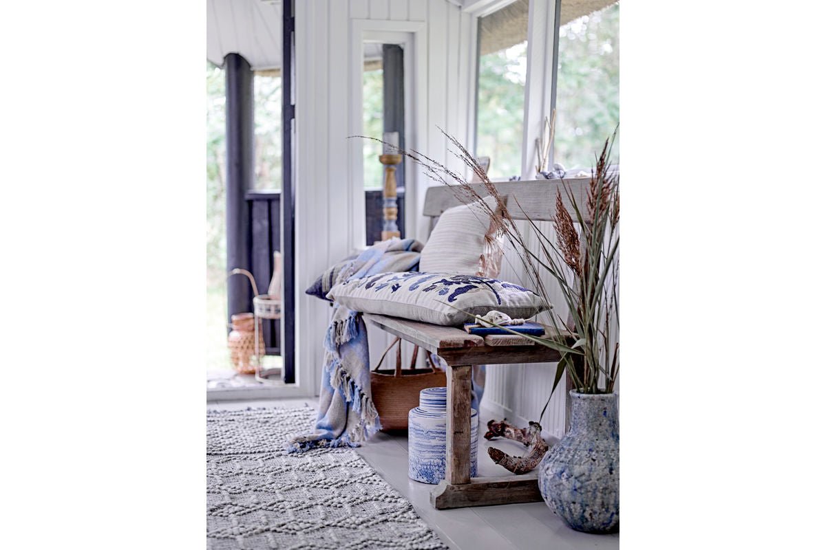 Zierkissen Alento – Naturdesign aus recycelter Baumwolle mit Jute-Details