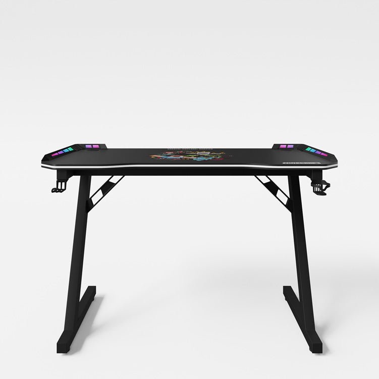 Minecraft Gaming Tisch „EnderCraft“ – mit LED, Becher- & Headsethalter