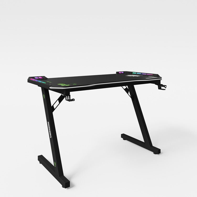 Minecraft Gaming Tisch „EnderCraft“ – mit LED, Becher- & Headsethalter