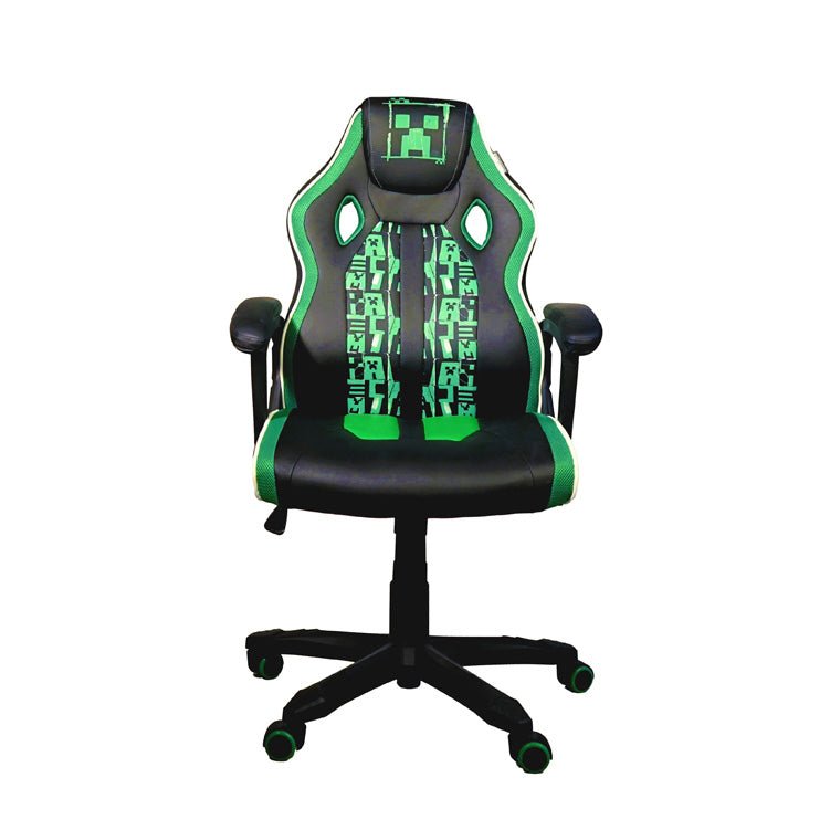 Minecraft Gaming-Stuhl „Creeper Commander“ – mit Wippmechanik, Armlehnen & Höhenverstellung