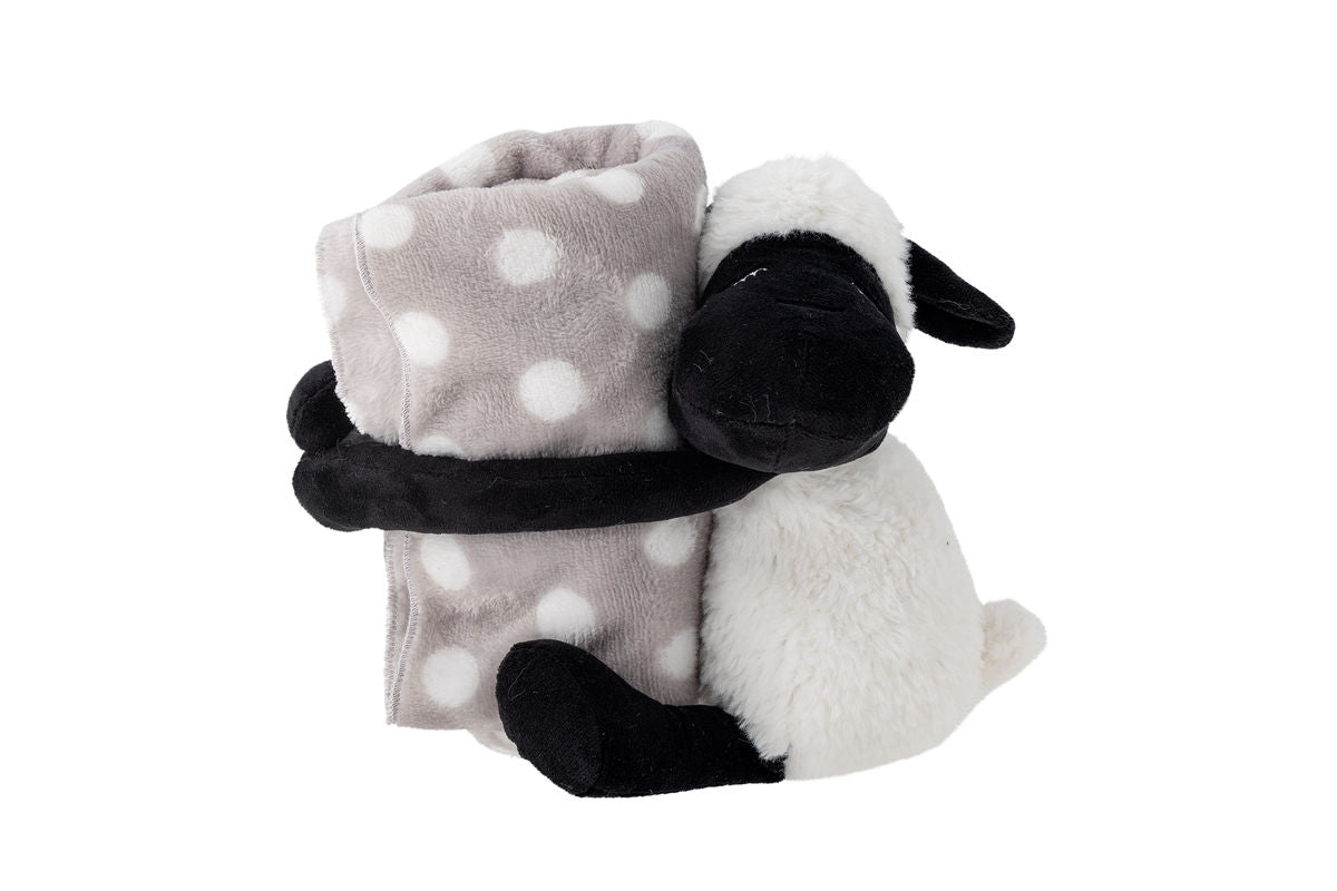 Plüschtier Holly mit Decke – kuscheliges Schaf für Babys & Kinder