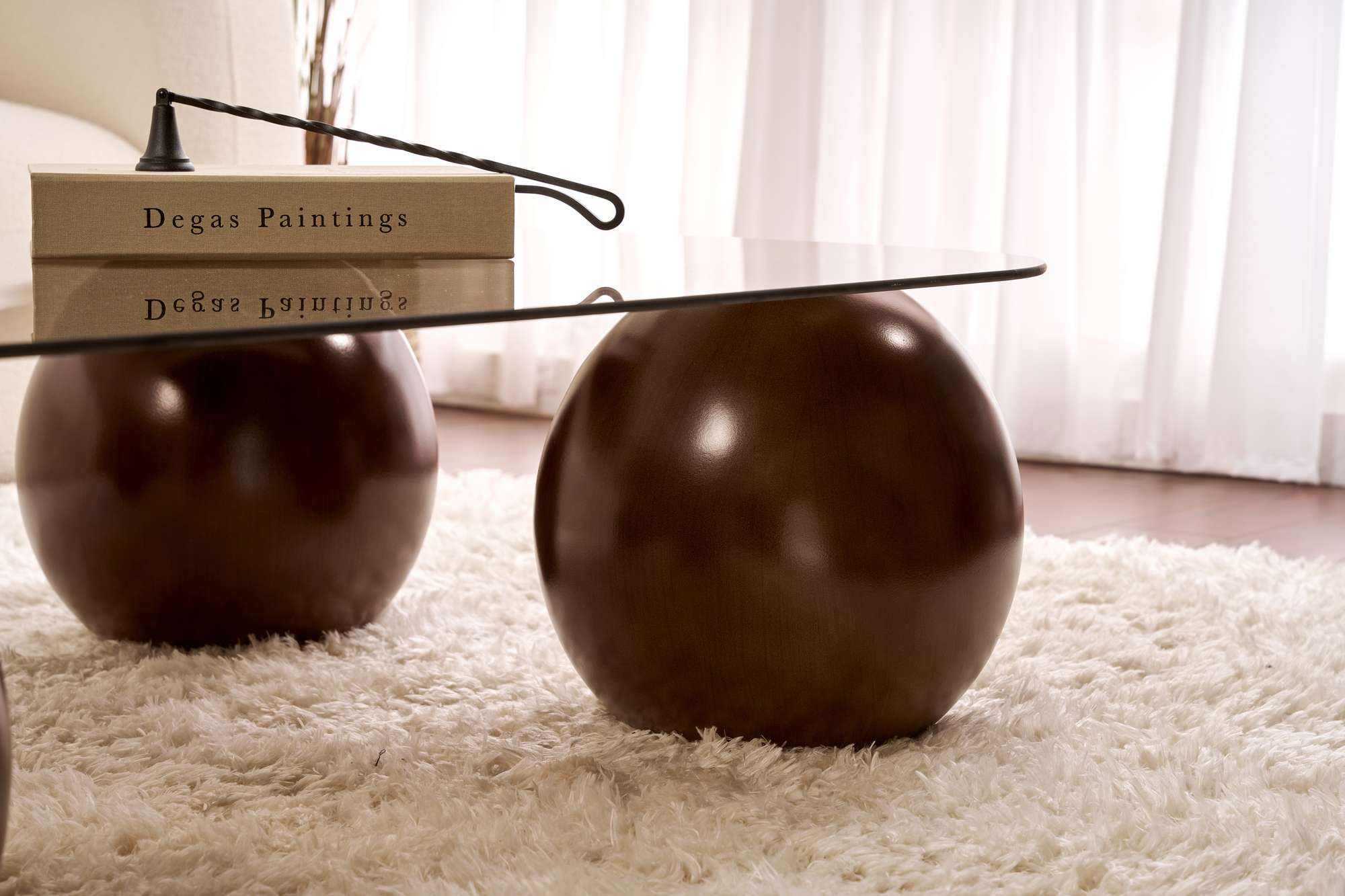 Couchtisch Ravento - gehärtete Tischglasplatte mit abgerundeten Ecken